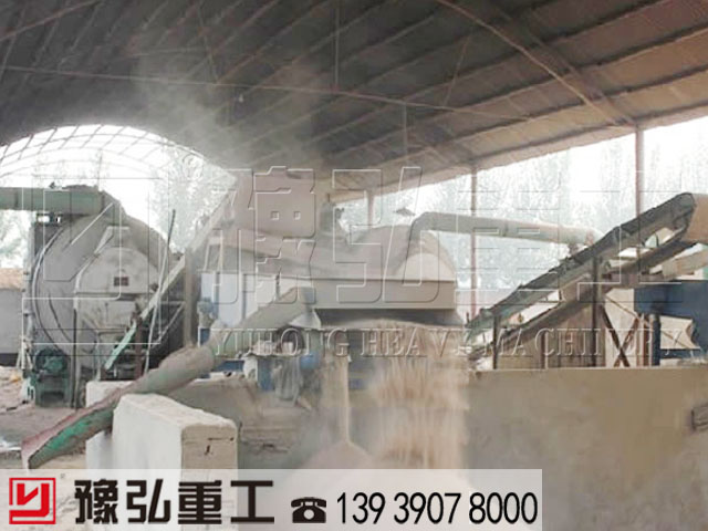 湖南岳陽(yáng)河沙烘干機(jī)客戶生產(chǎn)現(xiàn)場(chǎng)